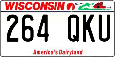 WI license plate 264QKU
