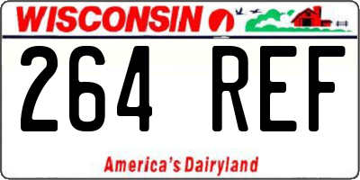 WI license plate 264REF