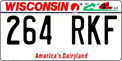 WI license plate 264RKF