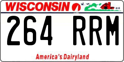WI license plate 264RRM