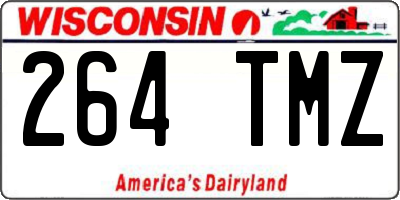 WI license plate 264TMZ