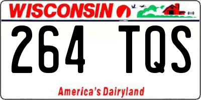 WI license plate 264TQS