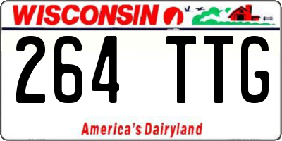 WI license plate 264TTG
