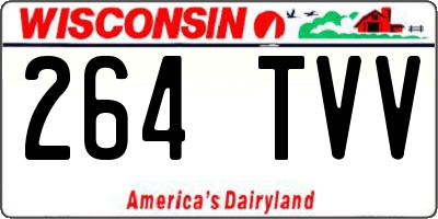 WI license plate 264TVV