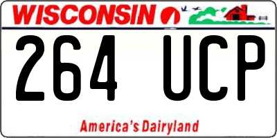 WI license plate 264UCP