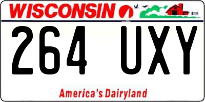 WI license plate 264UXY