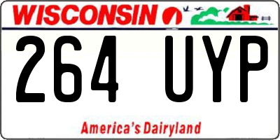 WI license plate 264UYP