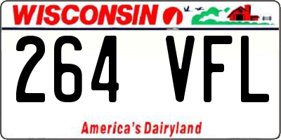 WI license plate 264VFL