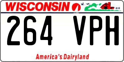 WI license plate 264VPH