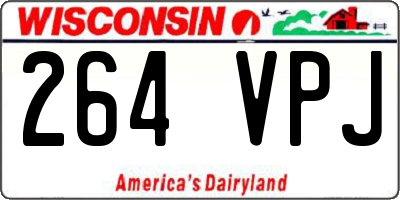 WI license plate 264VPJ