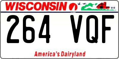 WI license plate 264VQF