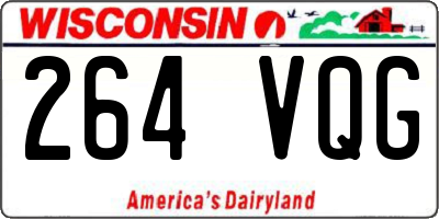 WI license plate 264VQG