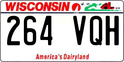 WI license plate 264VQH