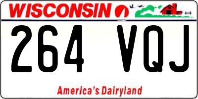 WI license plate 264VQJ
