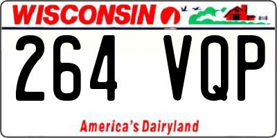 WI license plate 264VQP