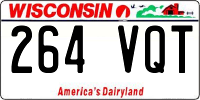WI license plate 264VQT