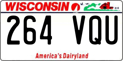 WI license plate 264VQU