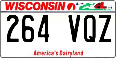 WI license plate 264VQZ