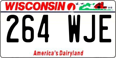 WI license plate 264WJE
