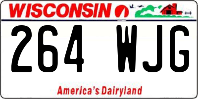 WI license plate 264WJG
