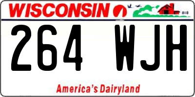 WI license plate 264WJH