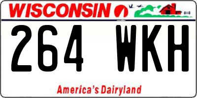 WI license plate 264WKH