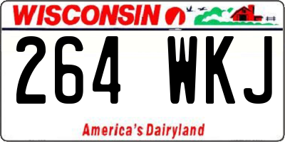 WI license plate 264WKJ