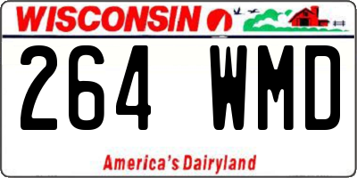 WI license plate 264WMD