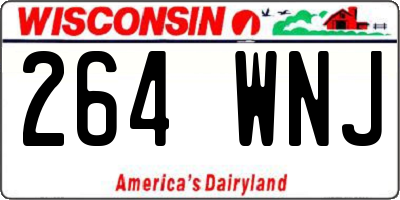 WI license plate 264WNJ