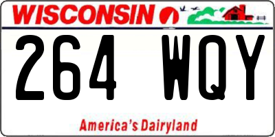 WI license plate 264WQY