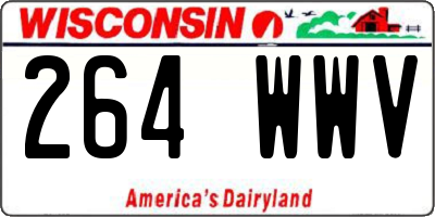 WI license plate 264WWV