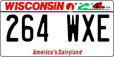 WI license plate 264WXE