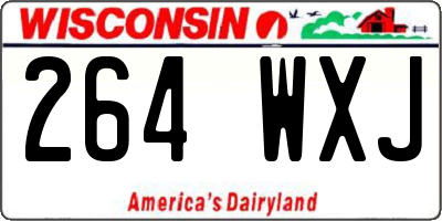 WI license plate 264WXJ