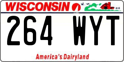 WI license plate 264WYT