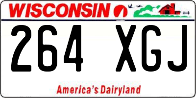 WI license plate 264XGJ