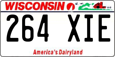 WI license plate 264XIE