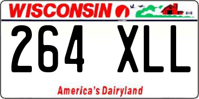WI license plate 264XLL