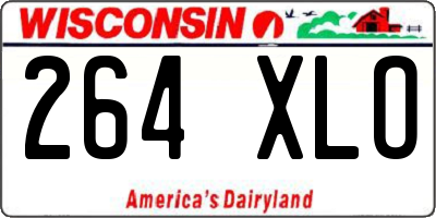 WI license plate 264XLO