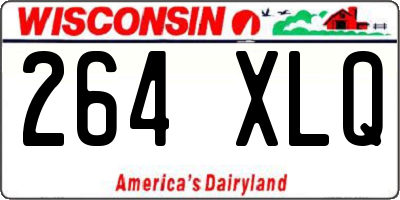 WI license plate 264XLQ