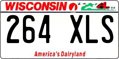 WI license plate 264XLS