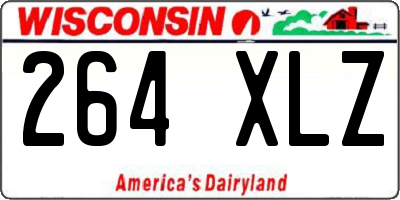 WI license plate 264XLZ