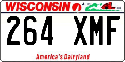 WI license plate 264XMF