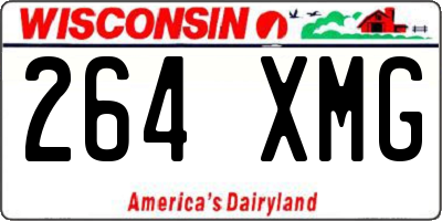 WI license plate 264XMG