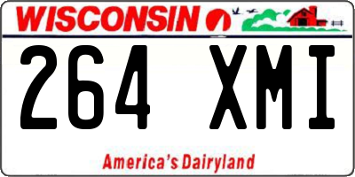 WI license plate 264XMI
