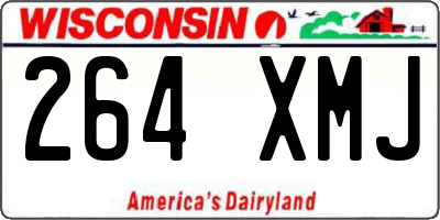 WI license plate 264XMJ