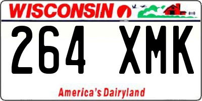WI license plate 264XMK