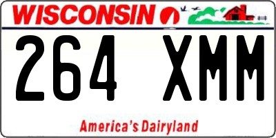WI license plate 264XMM