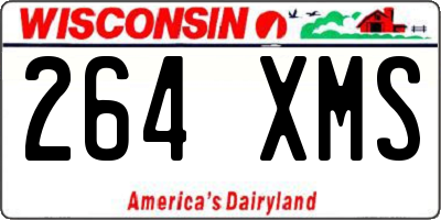 WI license plate 264XMS