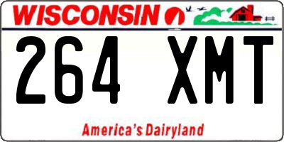 WI license plate 264XMT