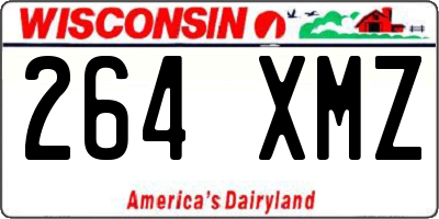 WI license plate 264XMZ